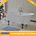 cheap slipper cast iron bath with iron feet in China